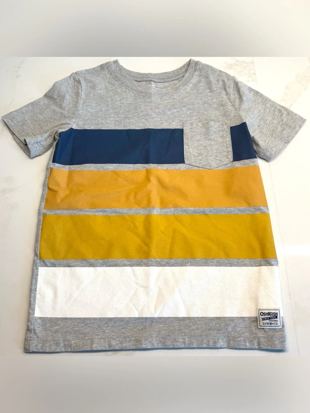 OshKosh Boys Size 7 Shirt Bundle 3pc Long Sleeve & Short Sleeve